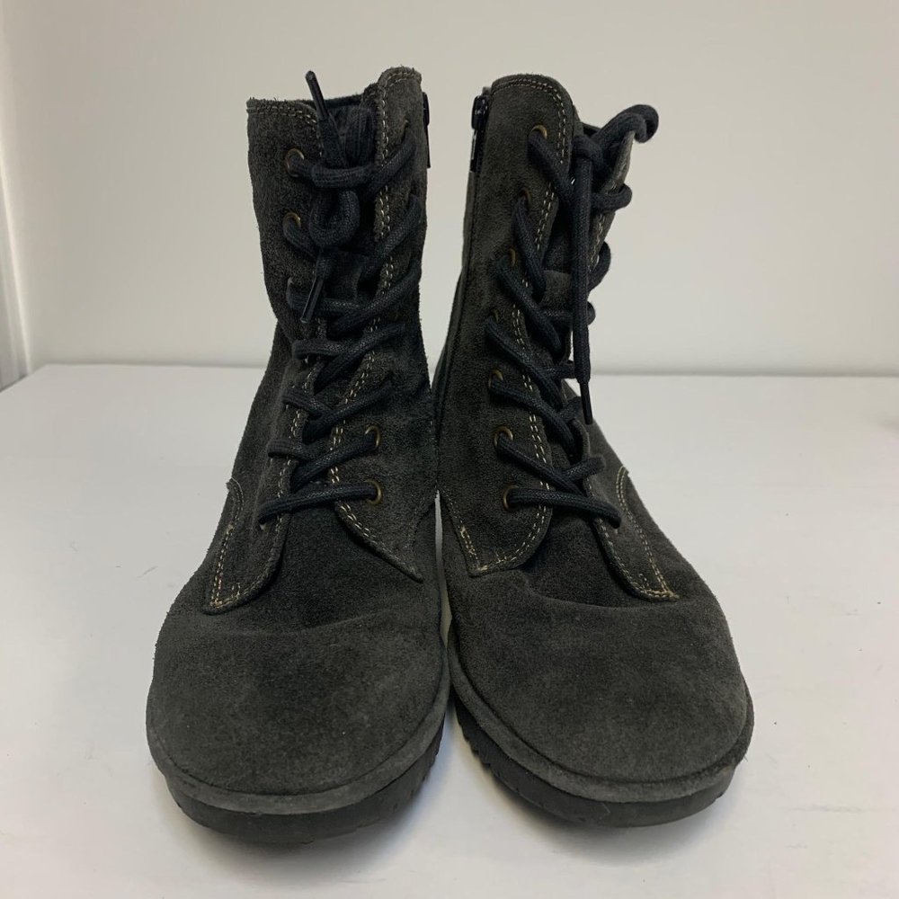 Fly London lace up grey suede boots sz 41 US Sz 10 - Picture 3 of 8